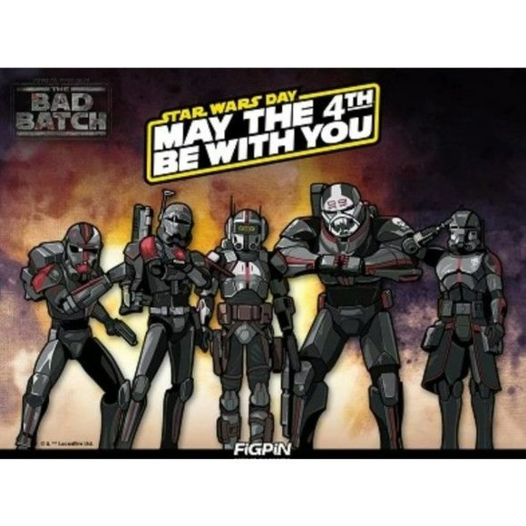 Star Wars Other - Star Wars Bad Batch Figpin 2022 First Edition Complete Collection Locked